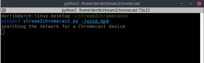 stream2chromecast-start-stream