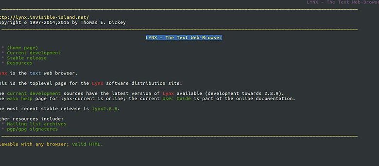 Télécharger, installer, utiliser le navigateur Web basé sur la ligne de commande Lynx dans Ubuntu