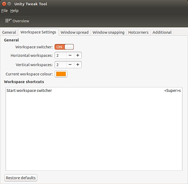 ubuntu-workspaces-tweak-tool-settings