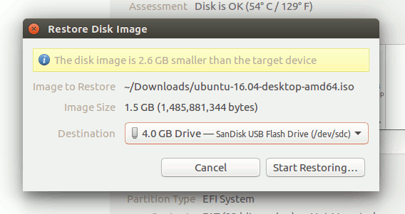 ubuntu-restore-disk-image-destination