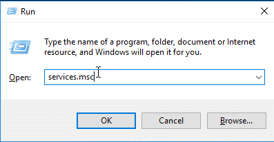 réparer la commande d'exécution des services de mise à jour de Windows