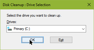 supprimer l'ancien dossier Windows sélectionner le lecteur