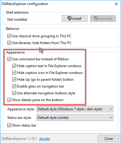 win7-style-file-explorer-select-appearance-settings