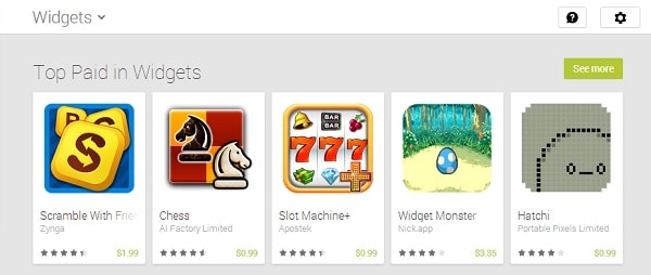 Naviguer sur GooglePlay-Game-Widgets