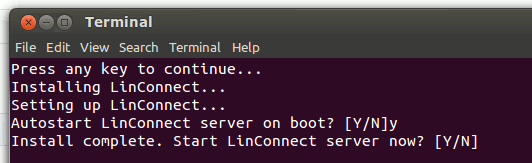 linconnect-server-finish-install