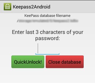 keepass2android-déverrouillage rapide keepass2android-déverrouillage rapide