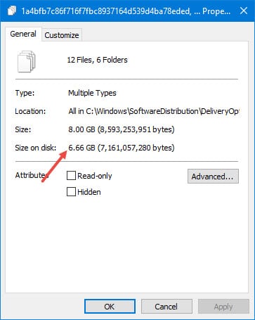 win10-clear-update-cache-delivery-optimization-folder-size