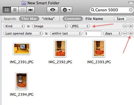 Règles complexes avec Smart Folders
