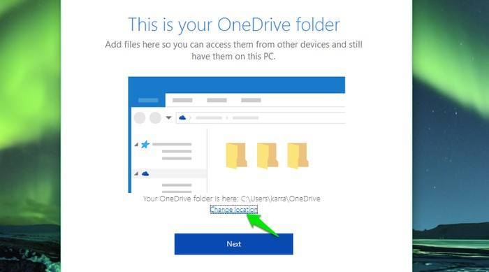 OneDrive-Changer-Emplacement