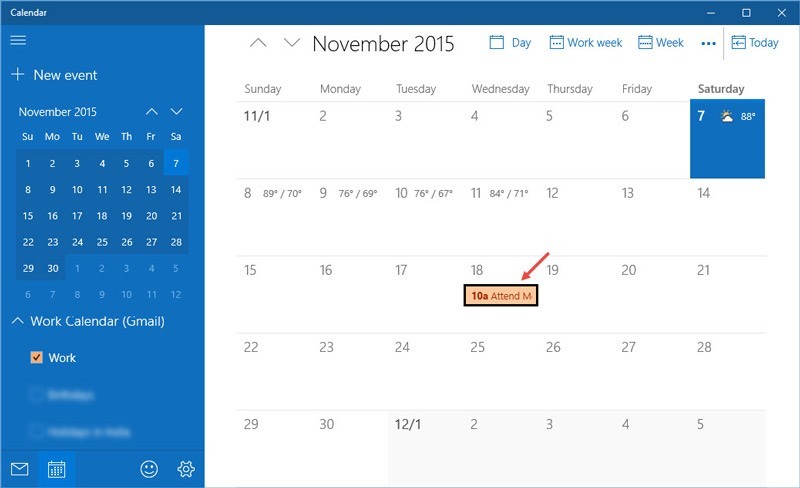 Synchroniser Google Agenda avec l'application Calendrier dans Windows 10