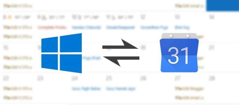 Synchroniser Google Agenda avec l'application Calendrier dans Windows 10