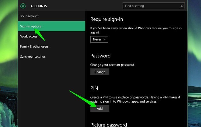 Windows 10-Ajouter-PIN