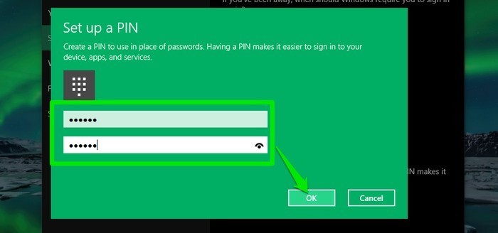 Windows 10-entrer-PIN