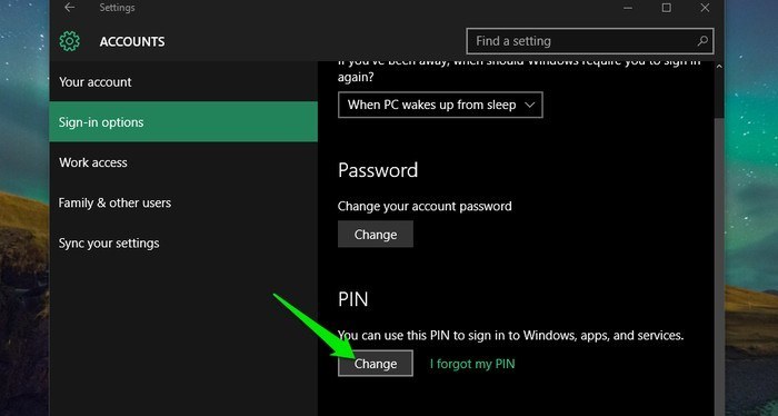 Windows 10-Changer-PIN