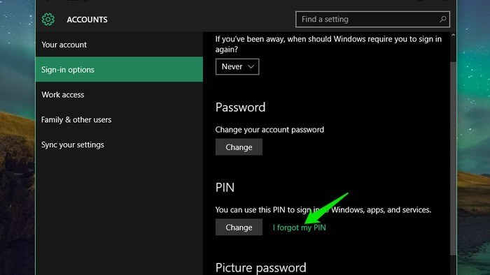 Windows 10-Réinitialiser-PIN