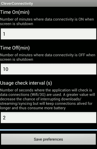 Cleverconnectivity-time-settings