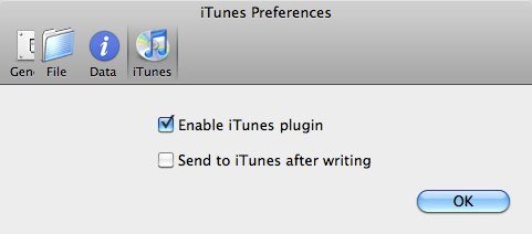 Metax Préférences iTunes