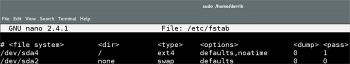 fstab-unmodified-file-system-configuration-file