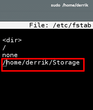 fstab-specify-file-directory-for-hard-drive