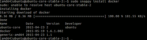 Installez des frameworks et des applications dans Ubuntu Snappy Core.