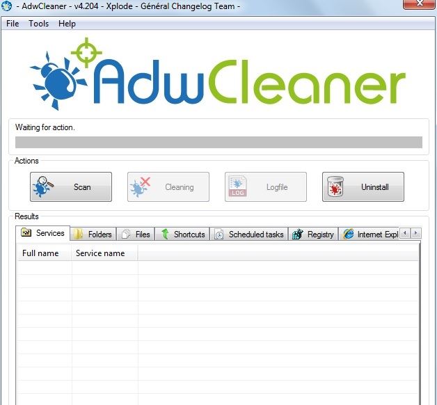 Scannez votre PC avec AdwCleaner pour Windows.