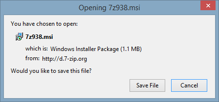 Installation des fichiers msi.