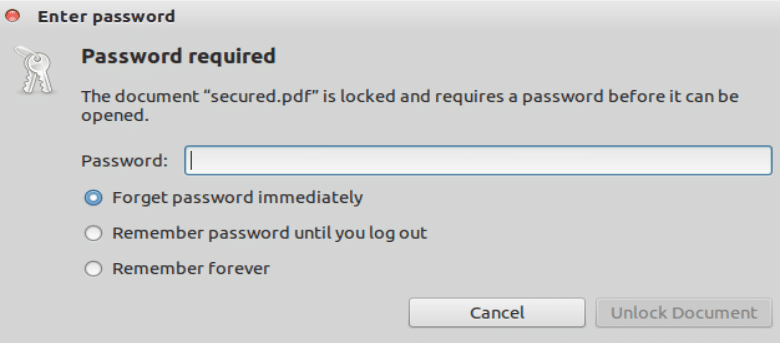 Comment supprimer la protection par mot de passe d'un PDF dans Ubuntu