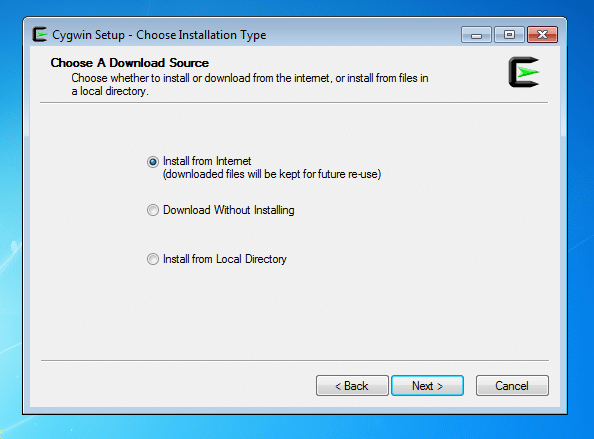 installer-cygwin-installer-à partir d'internet