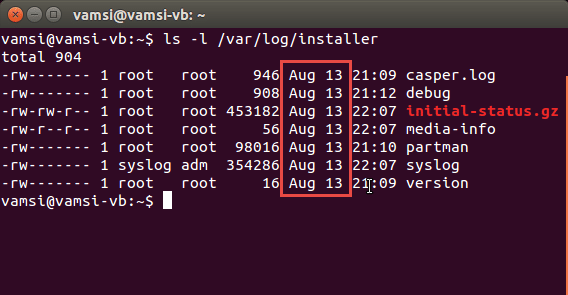 find-uptime-installation-date-linux-installation-date