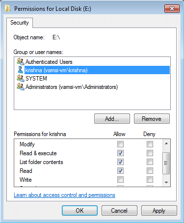 restreindre-l'accès-à-la-partition-utilisateur-liste