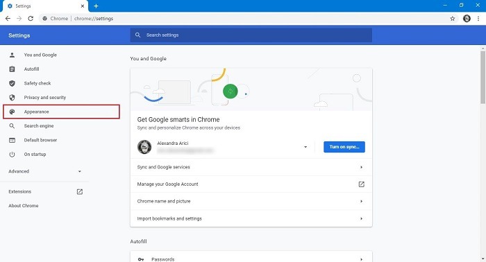 Comment changer l'apparence de l'arrière-plan de la recherche Google Chrome