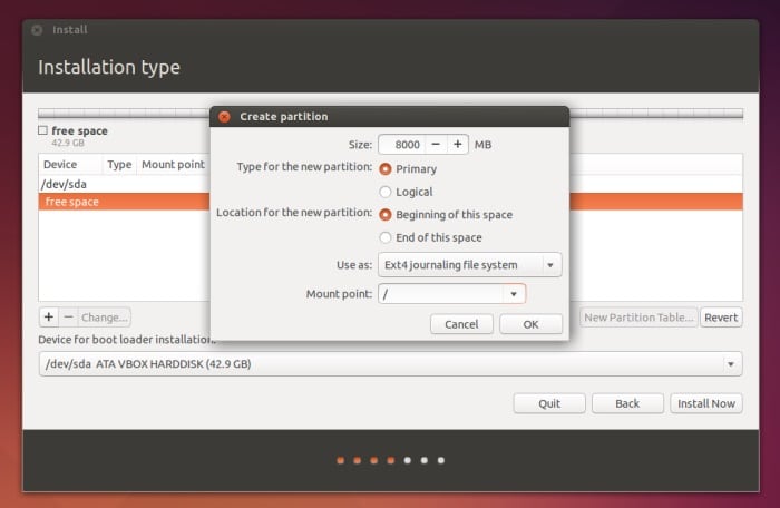 ubuntu et fedora - créer une partition ubuntu et fedora - créer une partition