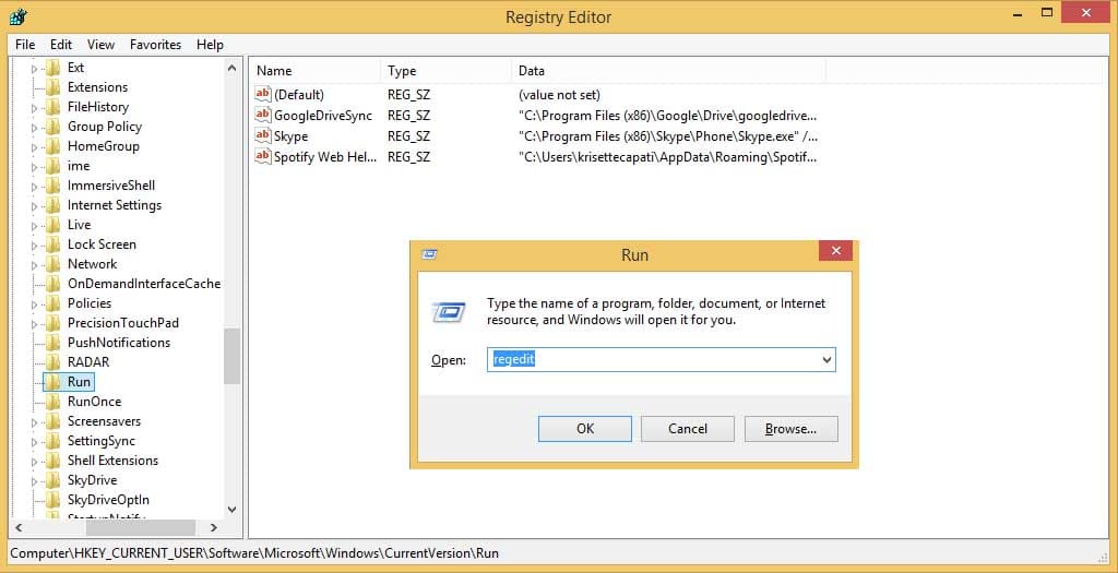 SpeedstartupWindows8-registryeditor SpeedstartupWindows8-registryeditor