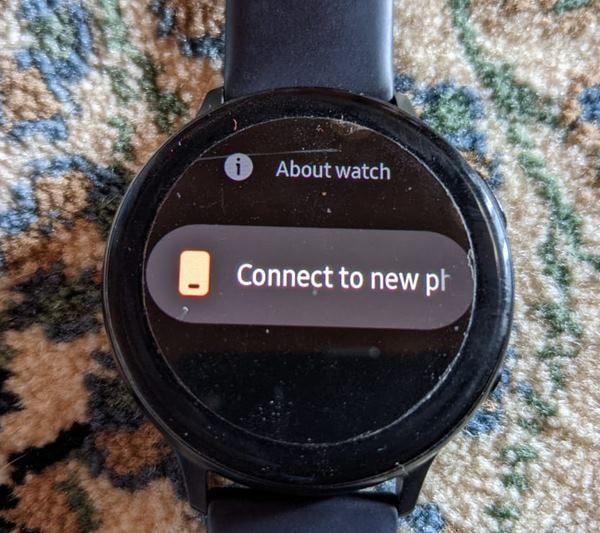 Samsung Galaxy Watch se connecter à un nouveau téléphone