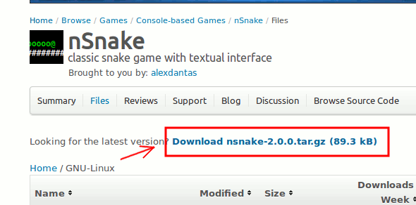 nsnake-download-source-code