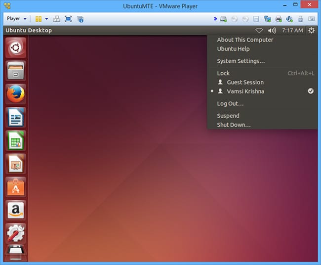 vmware-player-ubuntu-installé