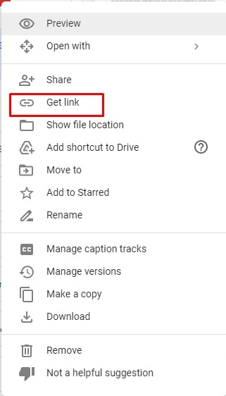 Discord Google Drive Obtenir le lien