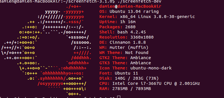 Découvrez vos informations système dans le terminal avec ScreenFetch