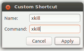Configurer une nouvelle commande xkill dans Ubuntu
