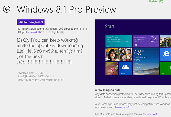 téléchargement du magasin Windows 8.1