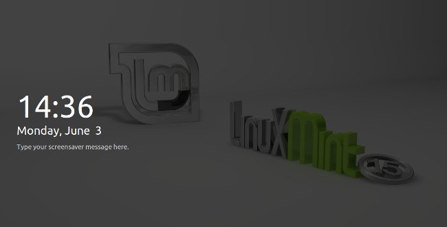 Économiseur d'écran Linux Mint 15