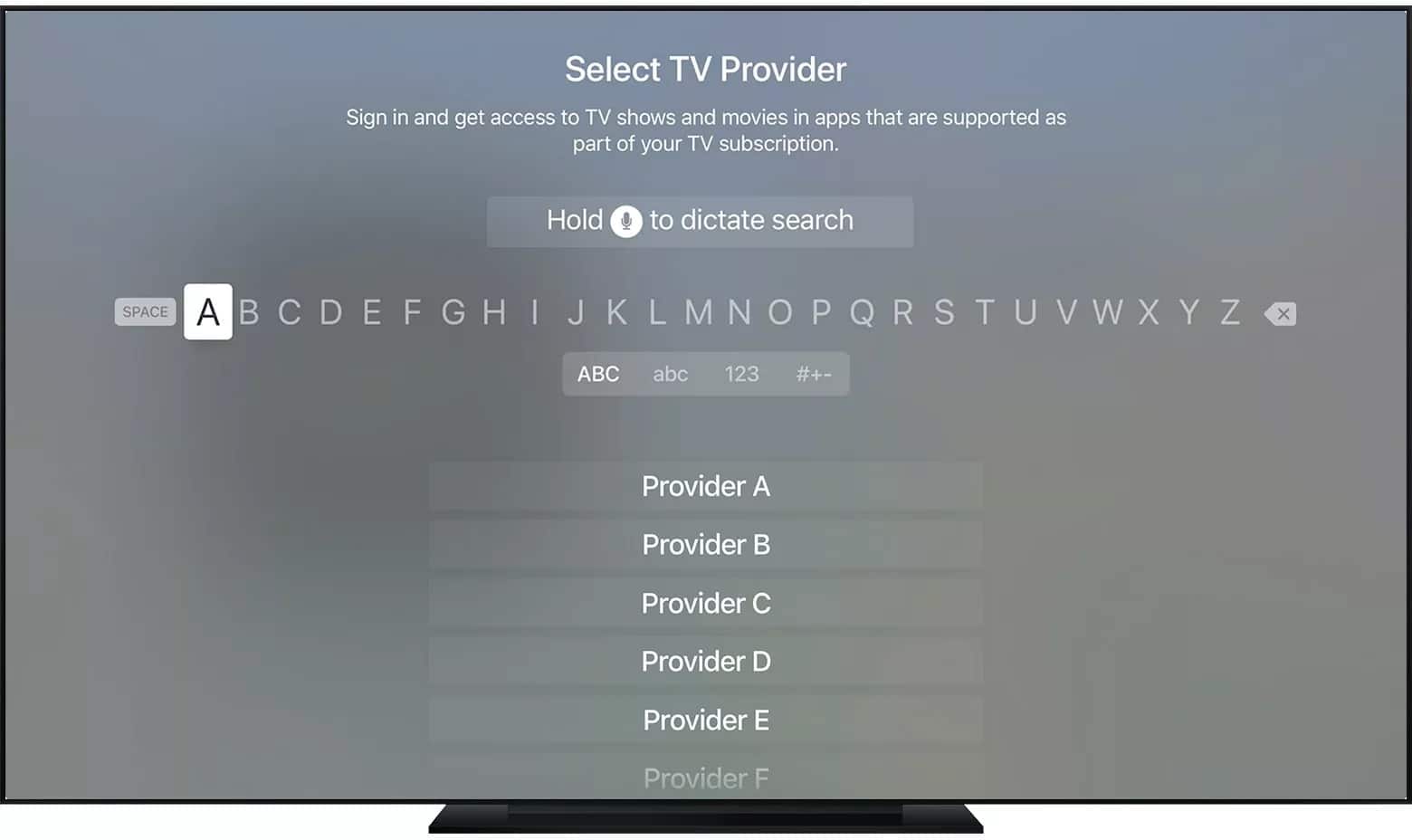 Ajouter un fournisseur Apple Tv Tv Ajouter un fournisseur