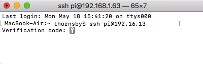 Désormais, lorsque vous essayez de vous connecter à votre Raspberry Pi via SSH, vous serez invité à entrer un code de vérification. 