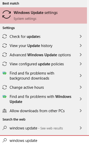 Nouvelle mise à jour Windows