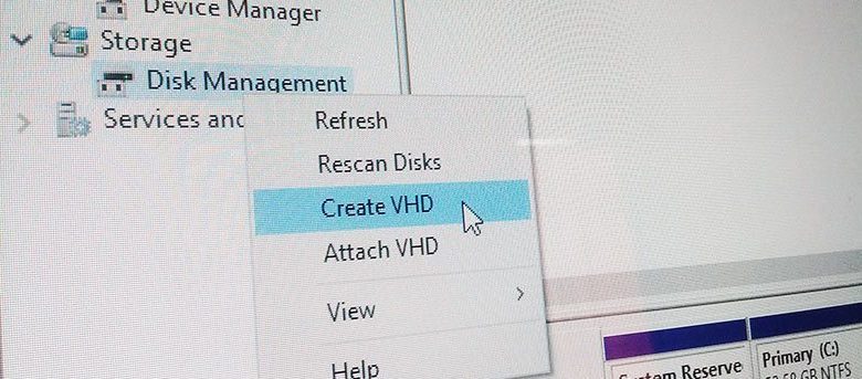 Comment créer un VHD (disque dur virtuel) sous Windows