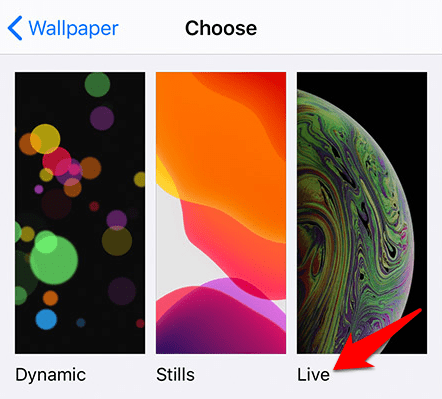 Définir le fond d'écran animé Iphone Live Wallpaper