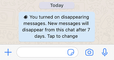 Comment envoyer des messages qui disparaissent Ios View In Chat