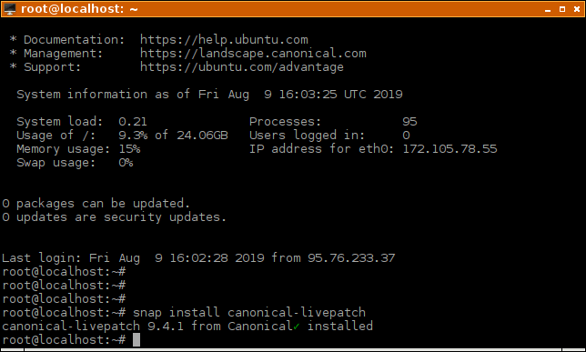 Ubuntu Livepatch Installer Snap