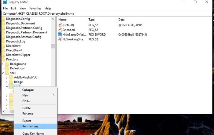 Prendre la pleine propriété des clés de registre Windows Autorisations avancées 1
