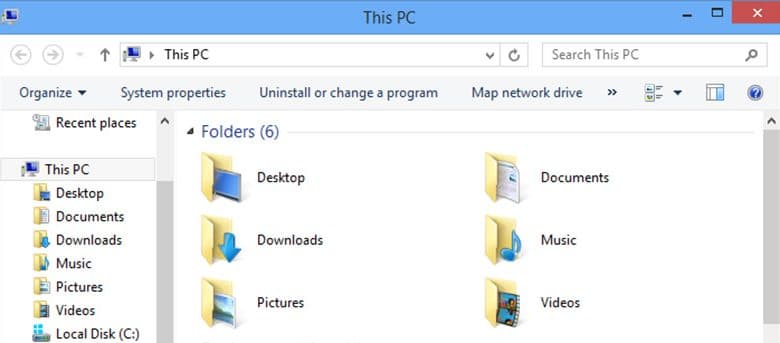 Comment supprimer l'interface utilisateur du ruban de Windows 8.1